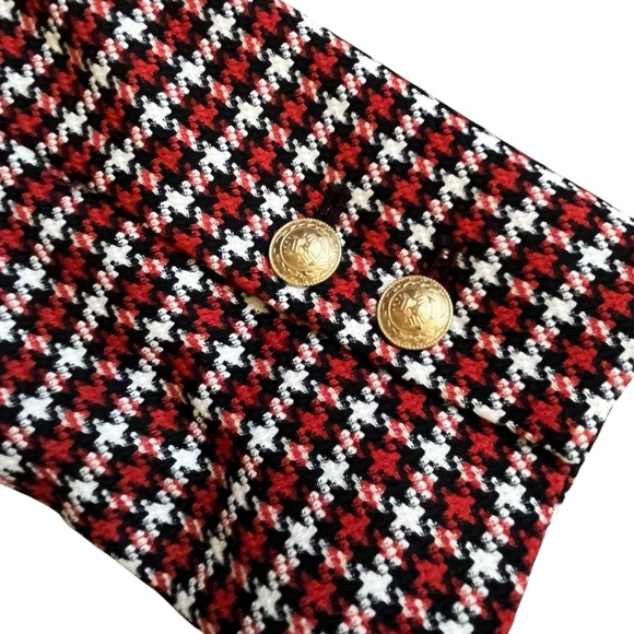 L’Agence Chamberlain Check Peaked Lapel Blazer in Burnt Sienna size 4 - Picture 7 of 8